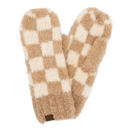 Black/Dark Grey C.C® Checkered Boucle Oh-So-Soft Mittens