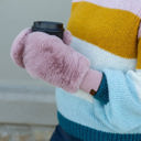 Camel CC Plush Touchscreen Accessible Mittens
