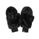 Black CC Plush Touchscreen Accessible Mittens