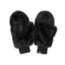 Black CC Plush Touchscreen Accessible Mittens