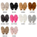 Ivory CC Plush Touchscreen Accessible Mittens