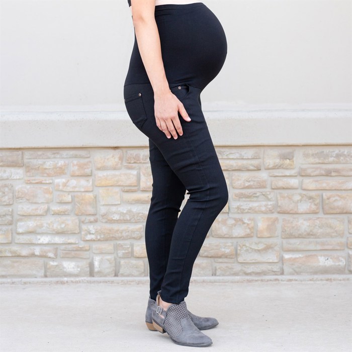 Twill Maternity Stretchy Jeggings