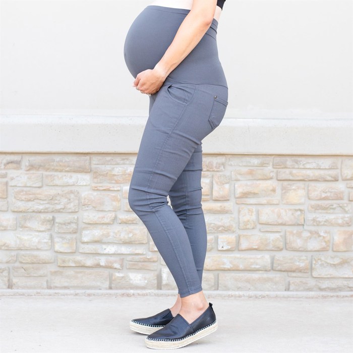 Twill Maternity Stretchy Jeggings