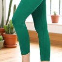 Forest Green - Large/XL 4-7 Zenana Tummy Control Capri Leggings