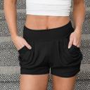 Pant Size Small/Medium (0-4) - Black Soft Luxury Pocket Shorts