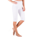 White Pant Size 0-8 Super Soft 5" Biker Crop Leggings