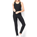 L/XL Fits Pant Size 8-12 - Black Cellulite Hiding Leggings and Tank Loungewear New Mix