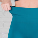 Harbor Blue | Pant Size 11-17 Tummy Control Fleece Lined Leggings Two Sizes Curvy Added