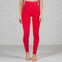 Red | Pant Size 11-17 Tummy Control Fleece Lined Leggings Two Sizes Curvy Added