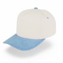 Light Denim Kids Two Tone Canvas Trucker Cap