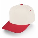 Red Kids Two Tone Canvas Trucker Cap