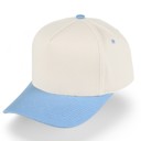 Sky Blue Kids Two Tone Canvas Trucker Cap