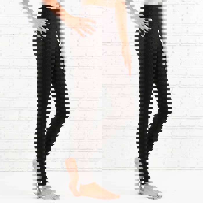 Cable Knit Fleece Lined Leggings by Truly Contagious