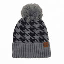 Black/White C.C® Houndstooth Beanie