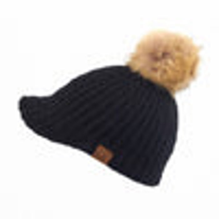 CC Knitted Ball Cap Beanie