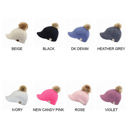 Black CC Knitted Ball Cap Beanie