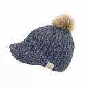 Black CC Knitted Ball Cap Beanie