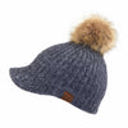 Heather Grey CC Knitted Ball Cap Beanie