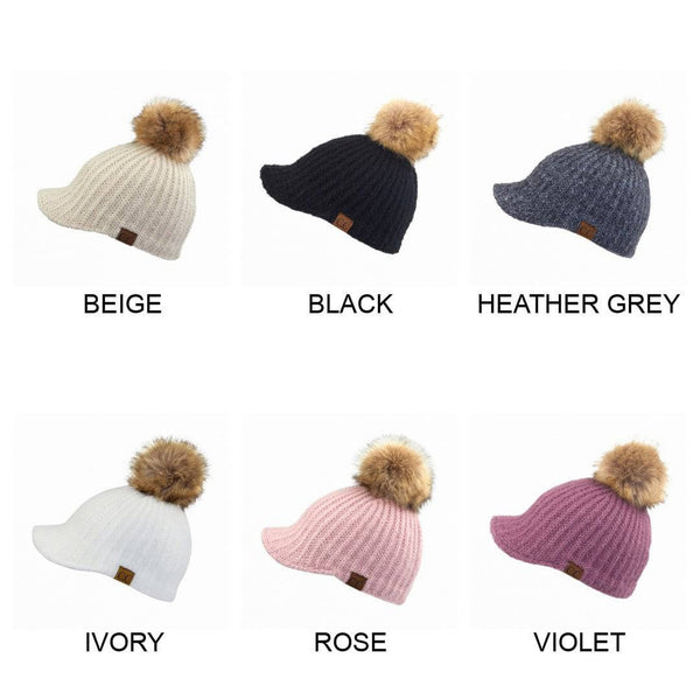 CC Knitted Ball Cap Beanie