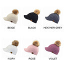 Heather Grey CC Knitted Ball Cap Beanie