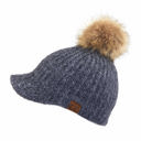 Heather Grey CC Knitted Ball Cap Beanie