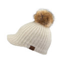 Heather Grey CC Knitted Ball Cap Beanie
