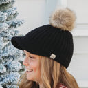 Violet CC Knitted Ball Cap Beanie