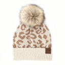 Beige CC Beanie Trending Leopard