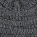 Dark Melange Grey w/Same Color Pom C.C® Trending Pom School Spirit Colors Beanies Hats