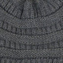Dark Melange Grey w/Same Color Pom C.C® Trending Pom School Spirit Colors Beanies Hats