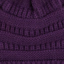 Dark Purple w/Same Color Pom C.C® Trending Pom School Spirit Colors Beanies Hats