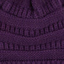 Dark Purple w/Same Color Pom C.C® Trending Pom School Spirit Colors Beanies Hats
