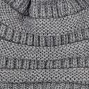 Light Melange Grey w/Same Color Pom C.C® Trending Pom School Spirit Colors Beanies Hats