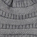 Light Melange Grey w/Same Color Pom C.C® Trending Pom School Spirit Colors Beanies Hats