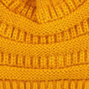 Mustard w/Same Color Pom C.C® Trending Pom School Spirit Colors Beanies Hats