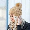 Navy w/Same Color Pom C.C® Trending Pom School Spirit Colors Beanies Hats