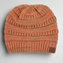 #4 Taupe/Bt. Orange (Two-Tone) C.C® Two-Tone Super Soft Popular Beanies Hats