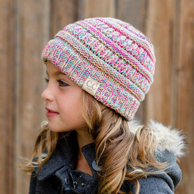 CC Crafted Multi-Color Kids and Adult Beanies