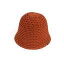 Rust CC Crochet Knit Hat | Foldable