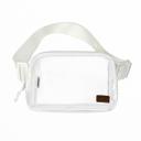 Ivory C.C® Clear Coliseum Belt Bag Fanny Pack, One Size by Truly Contagious