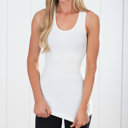  Mid-Length Racerback Tank | Ribbed
