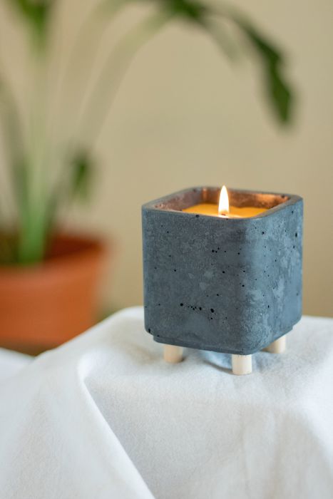Concrete Beeswax Candles