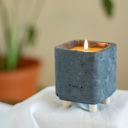 Charcoal Concrete Beeswax Candles