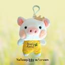 Yellowpiggy w/crown Cute Keychain Dolls