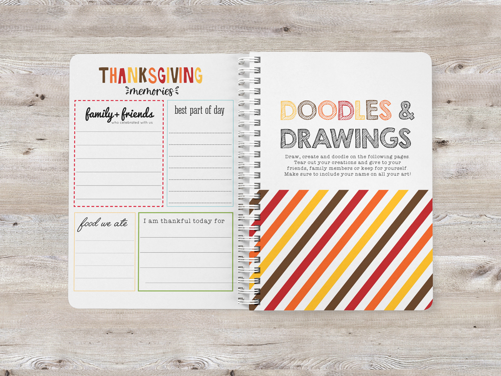 Kids Thanksgiving Activity Book | 5.5" x 7.25" 