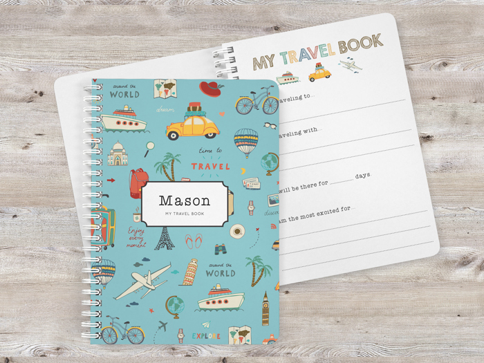 Kids Travel Notebook | 5.5" x 7.25" | 30 Pages