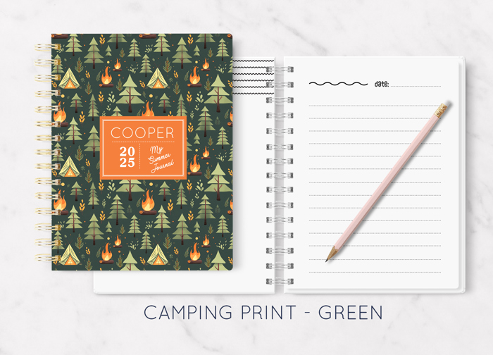 Personalized Kids Summer Journal | 5.5" x 7.25" | 75 Pages