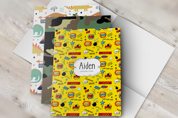 Personalized Kids School Folder