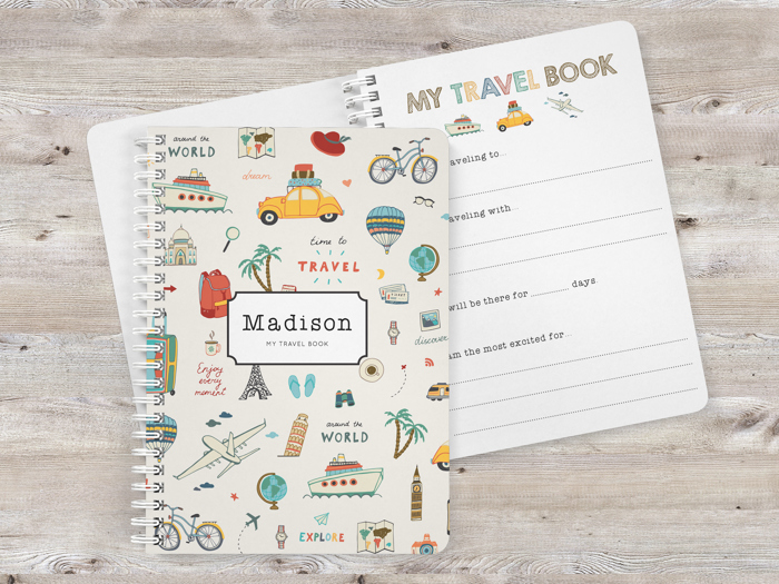 Kids Travel Notebook | 5.5" x 7.25" | 30 Pages