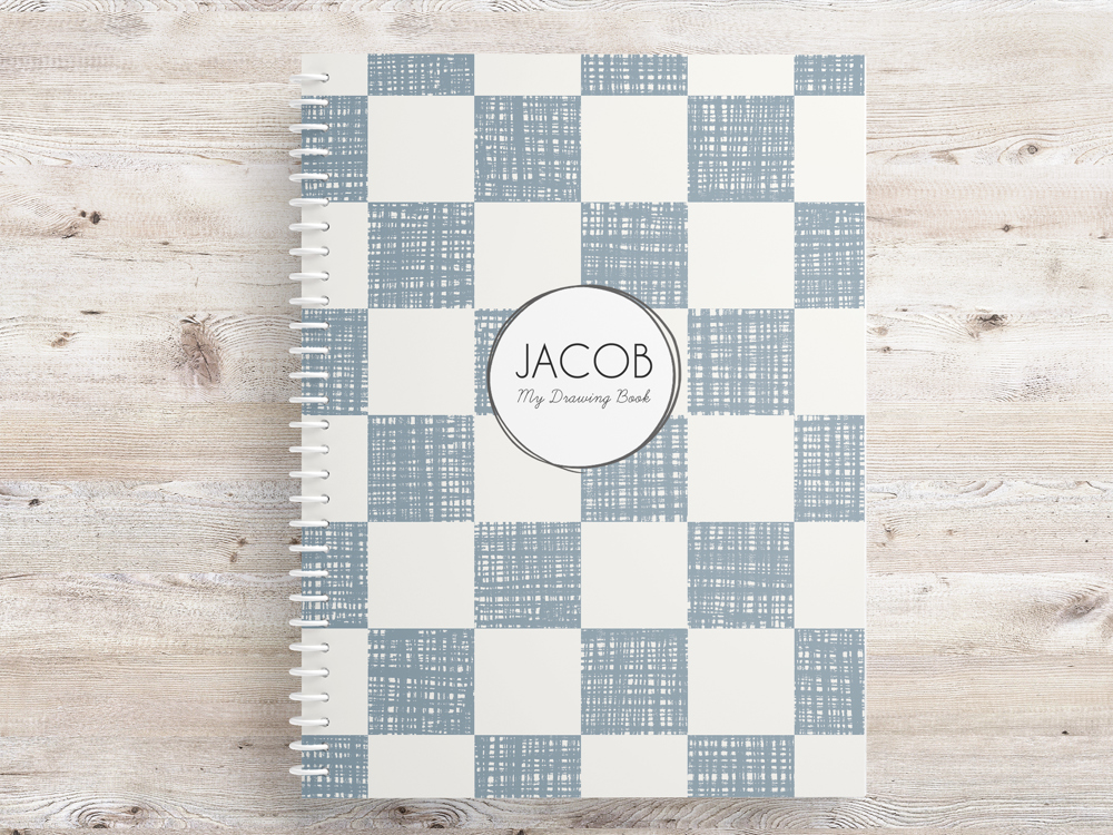 Personalized Sketchbook | 8.5 x 11 | 50 Blank White Pages